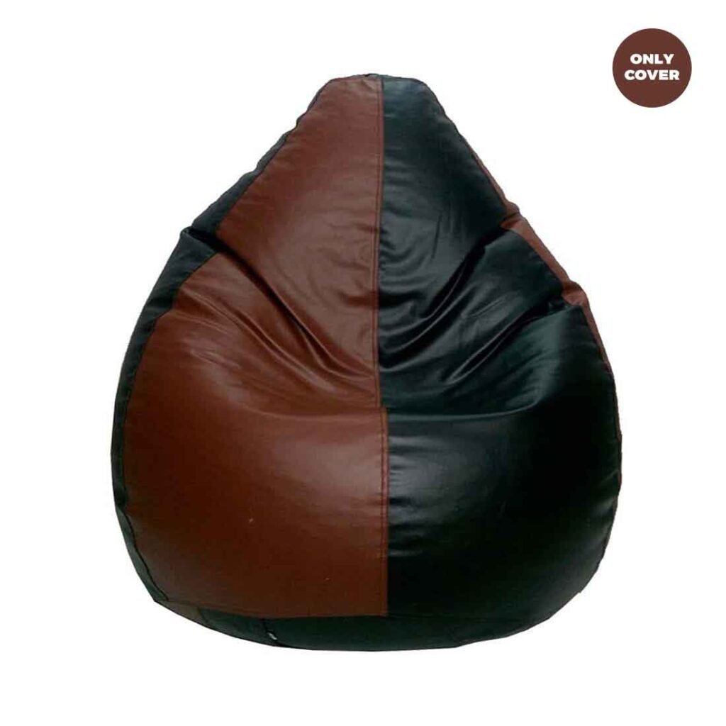 Brown and Black bean bag